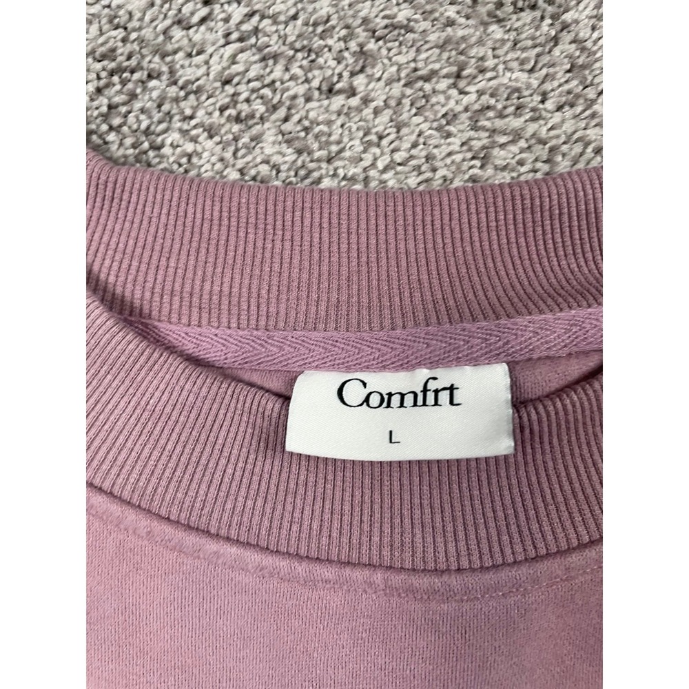 Comfrt Sweatshirt Womens Large Halo Purple Crewneck Classic Comfort Cozy Casual - Picture 3 of 8